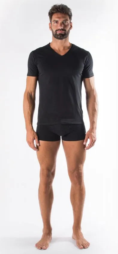 T-shirt Homme Fila Col V Fit Noir