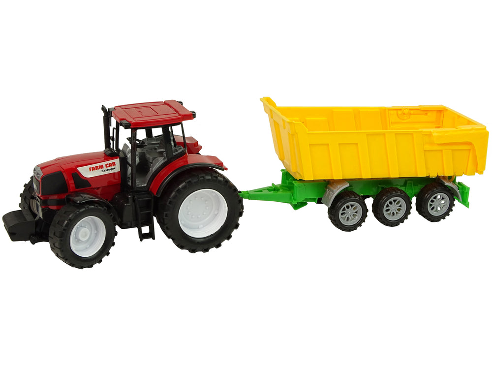 Tractor Red Tipper Truck Yellow Tractor 50 Cm