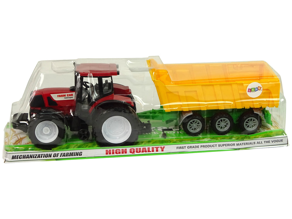 Tractor Red Tipper Truck Yellow Tractor 50 Cm