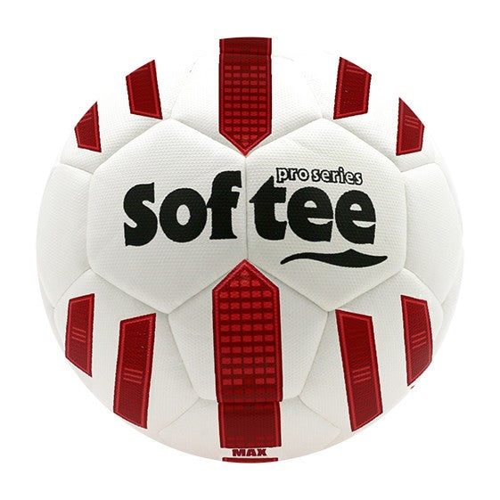 Pallone da calcio ibrido Softee Max Blanco/Rojo