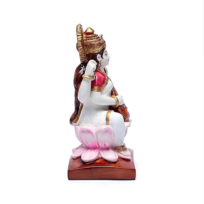 Saraswati Met Sitar - 19x10cm