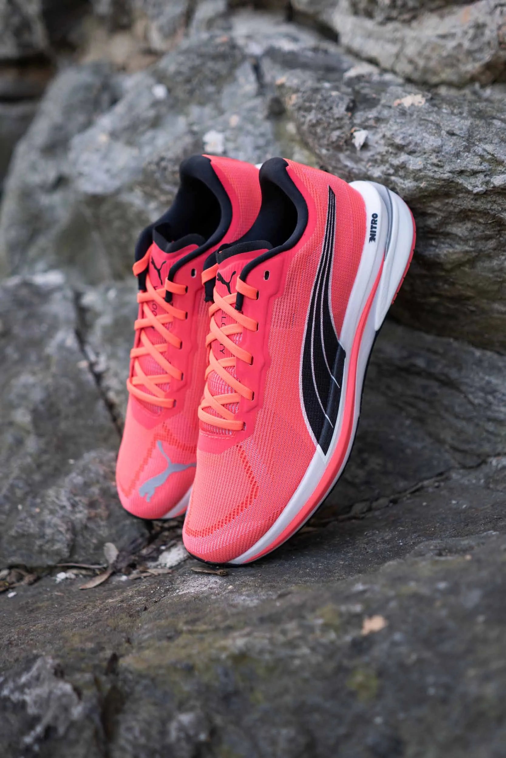 Puma Wmns Velocity Nitro Rød-sort-hvid Pink