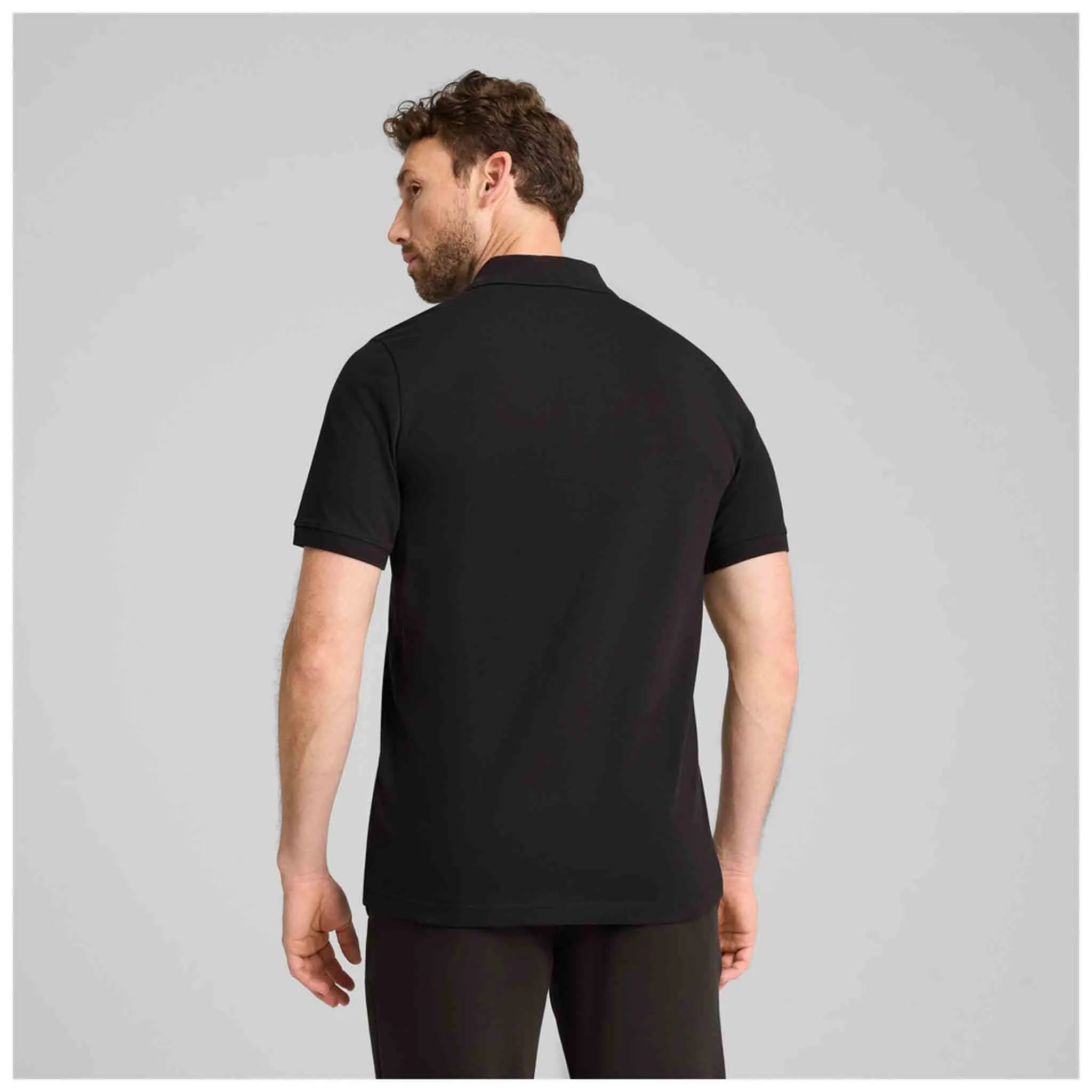 Pánské černé tričko Puma Ess Pique Polo