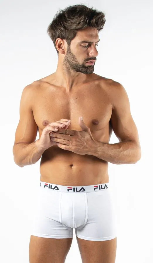 Herren-Boxershorts Fila 1er-Pack weiß 2xl
