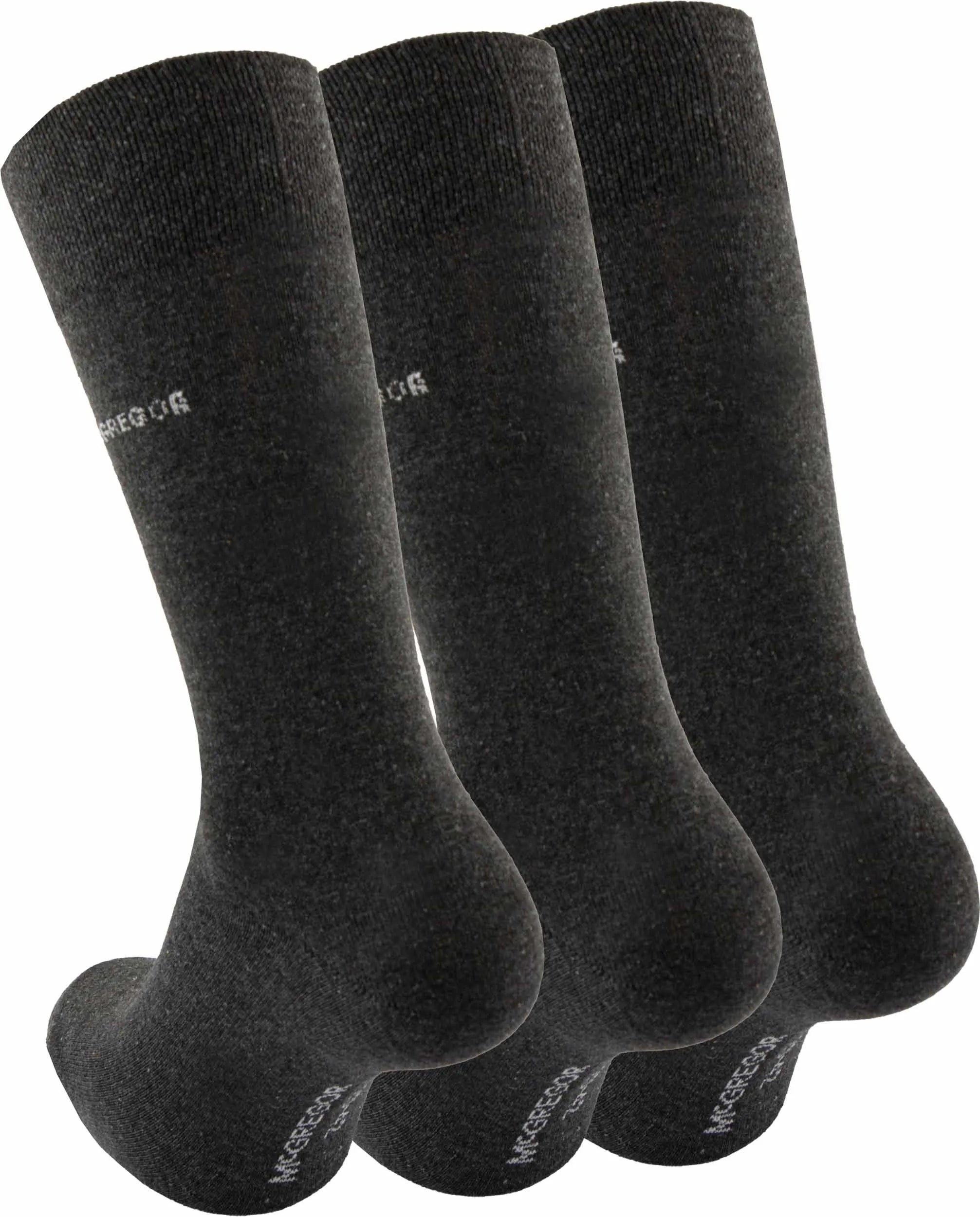 Meias mcgregor 3-pack antra melange cinza 43-46