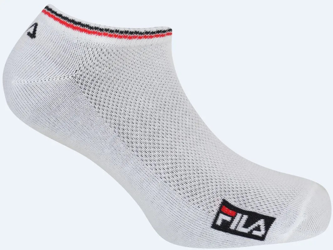 Fila meias 3-pack bambu invisível branco 35-38
