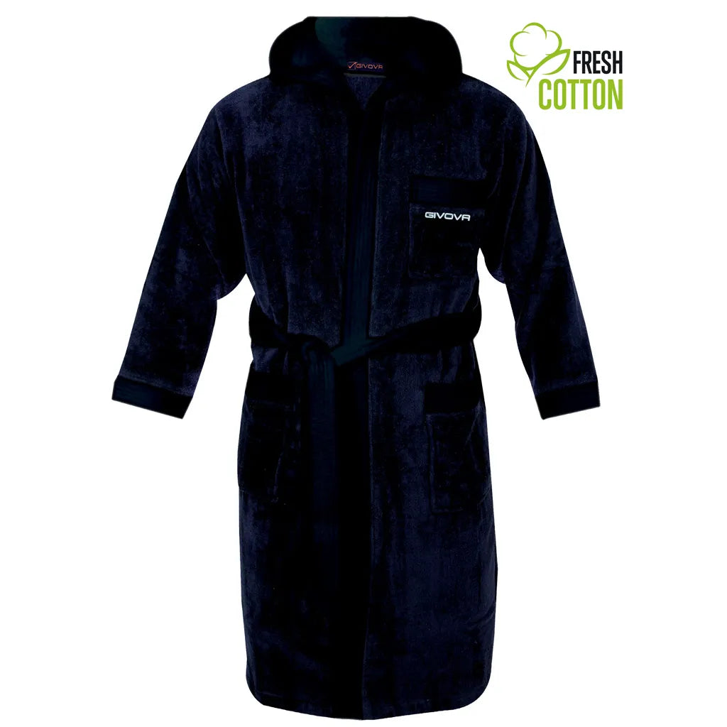 Children's Cotton Bathrobe Givova Navy Blue