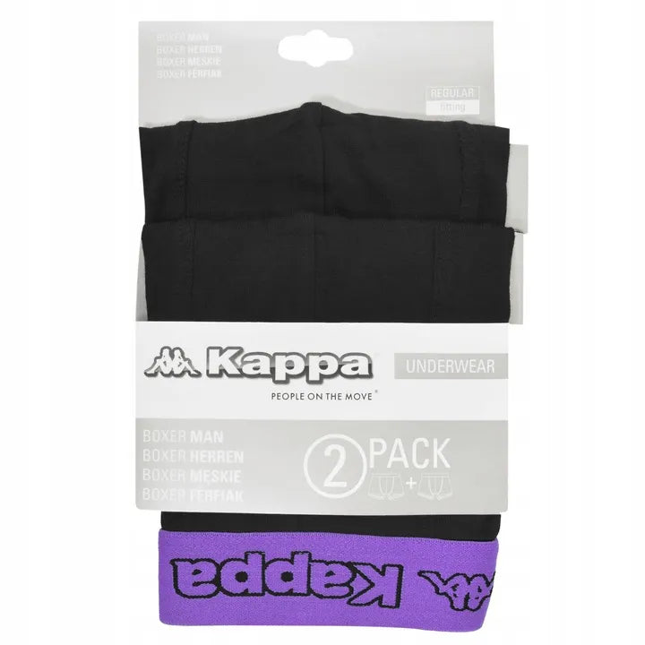 Boxers Kappa Boxers 2-pachet Negru/dewberry Black 2xl