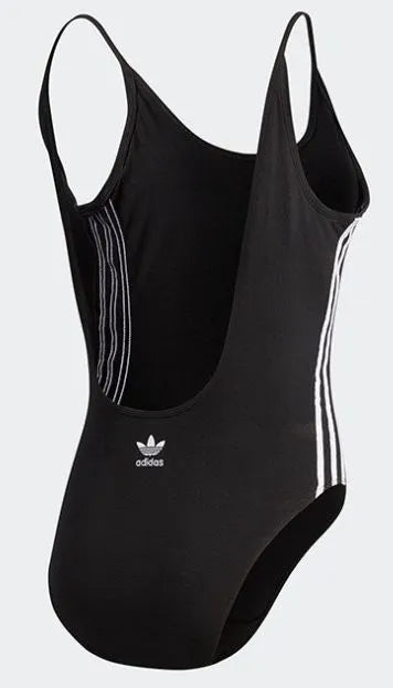 Дамско памучно боди Adidas Черно