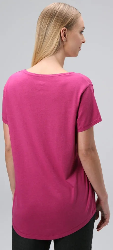 T-shirt damski Loap Asika Pnk Różowy