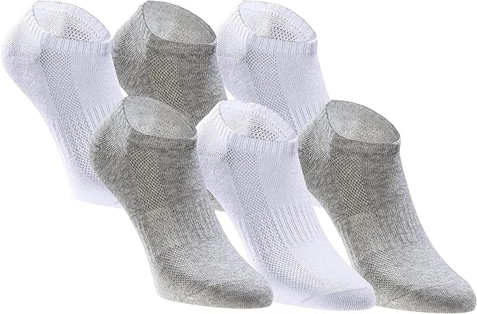 Chaussettes Tastic 6-pack Giftbox Blanc-gris Mix 39-42