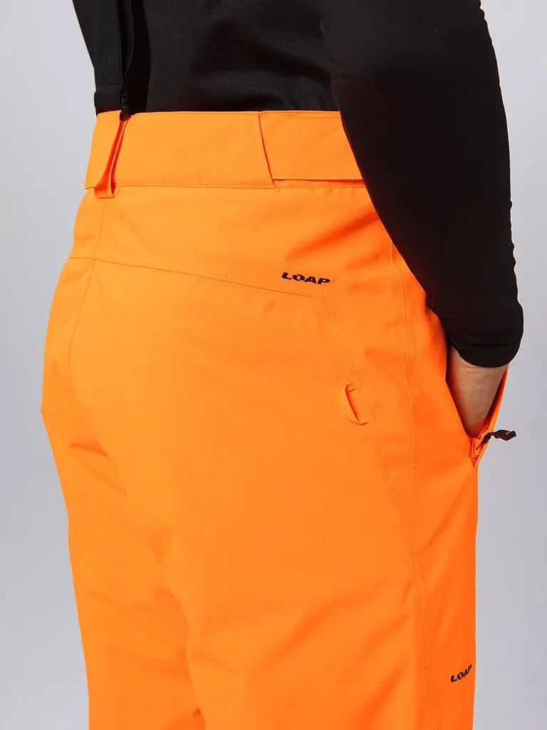 Men's ski pants loap lawed orange orange - XL