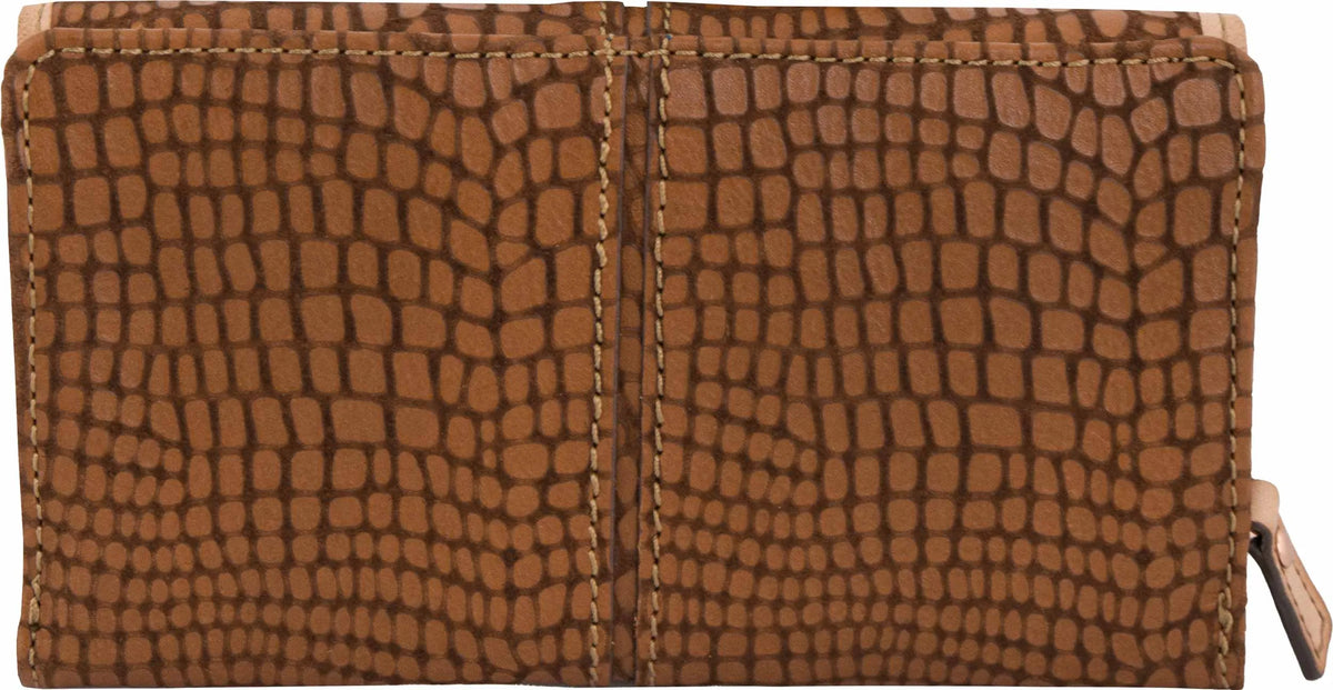 Dame tegnebog Fossil læder tegnebog Maddox 24 Clutch sadel brun
