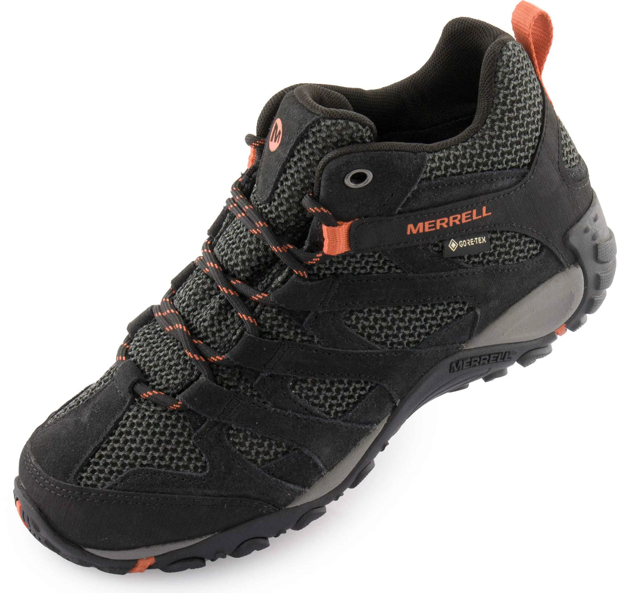 Merrell Alverstone Mid Gtx fekete női szabadtéri cipő fekete