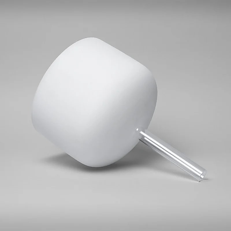 Bol cântător de mână de cristal alb A-ton 432 Hz