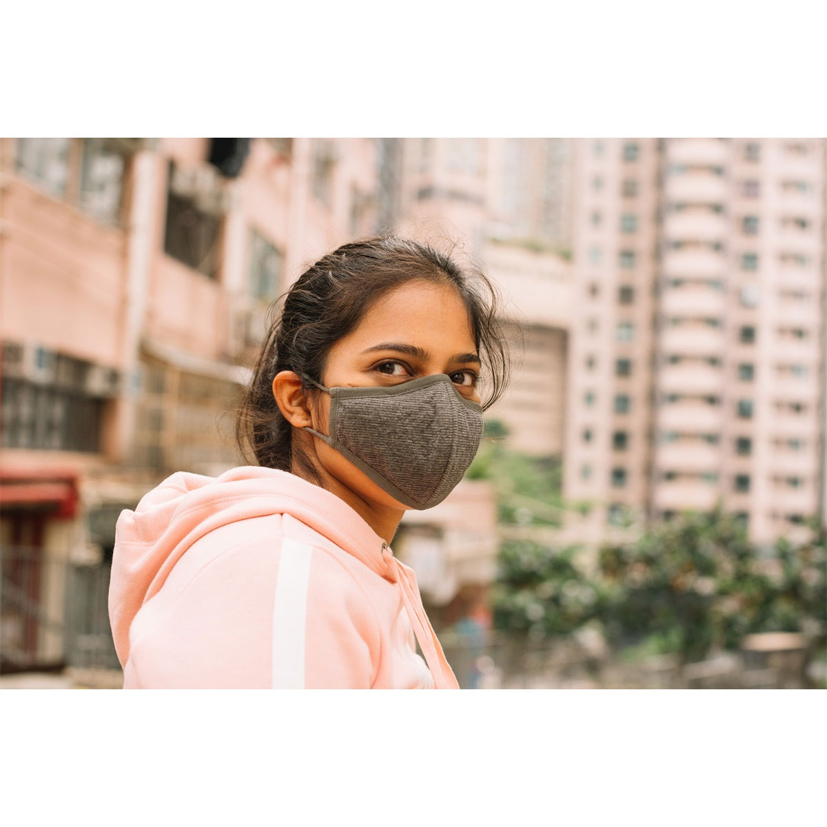 Pacsafe Silver Ion Face Mask L Silver Gray
