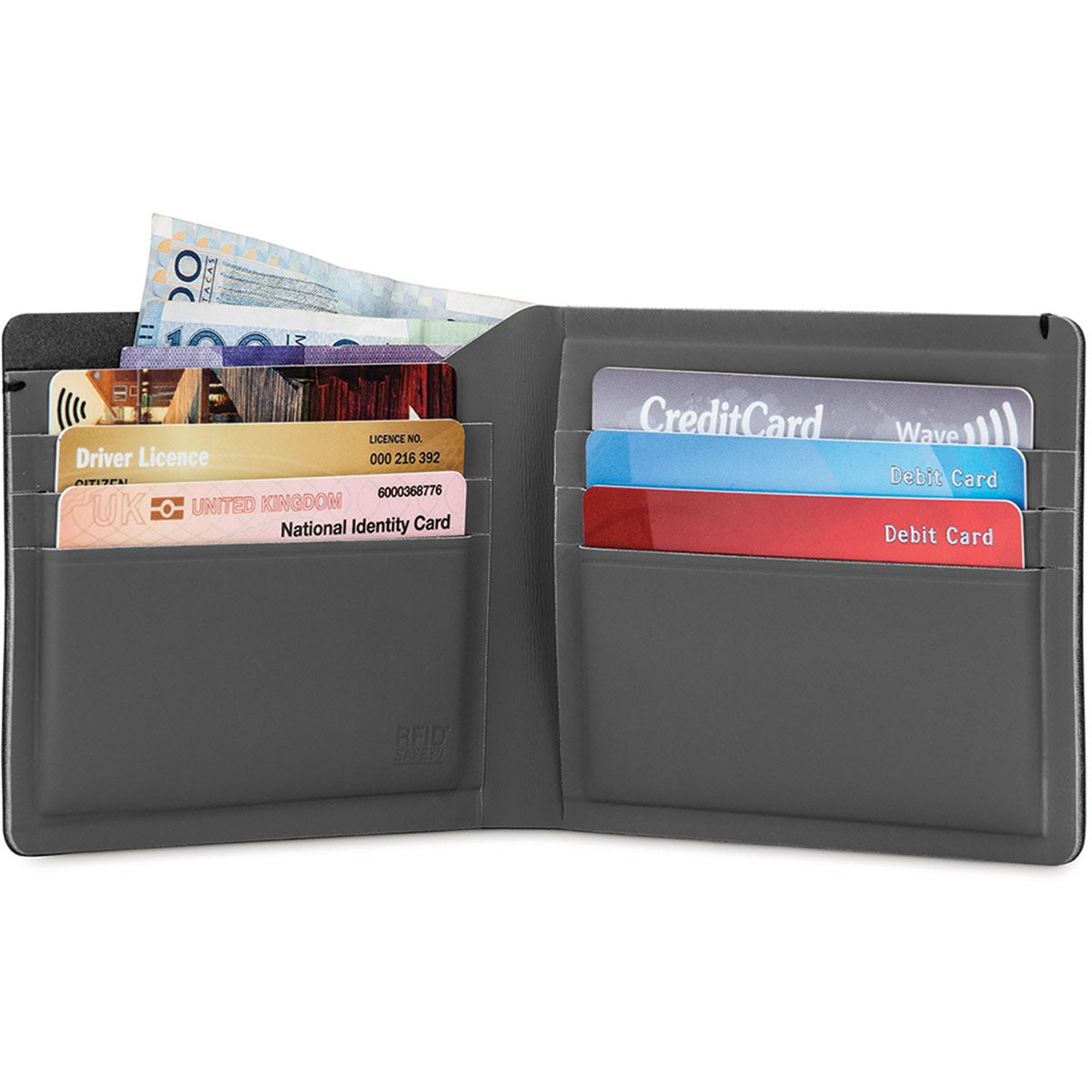 Pacsafe Rfidsafe Tec Bifold Plus Wallet Navy / Red