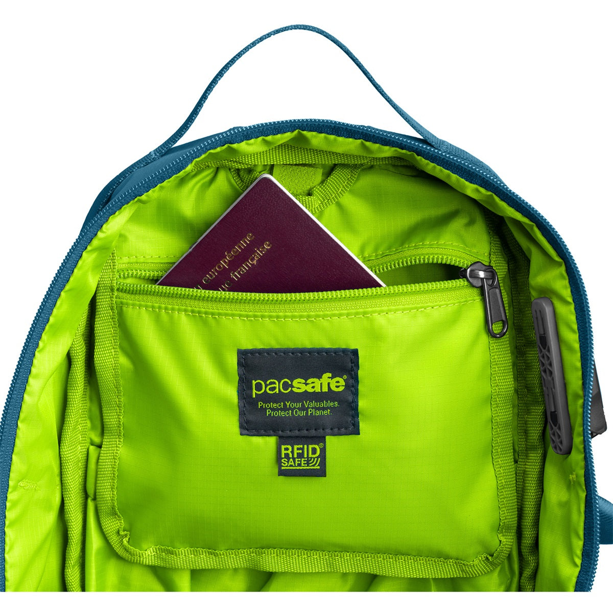 Pacsafe Eco 12l Sling Backpack Econyl Tidal Teal