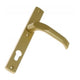 Goldlackierter Toilettentürgriff 72 mm