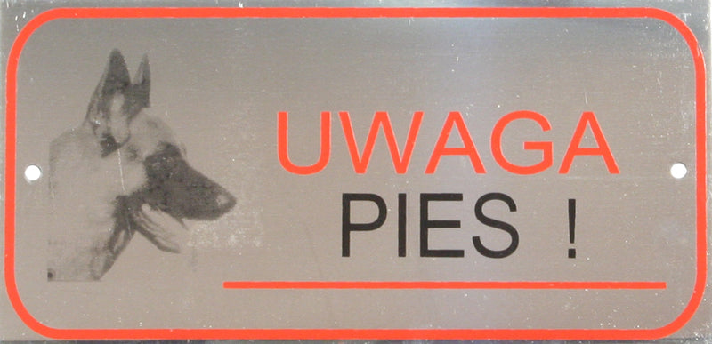 Stainless Steel Warning Plate