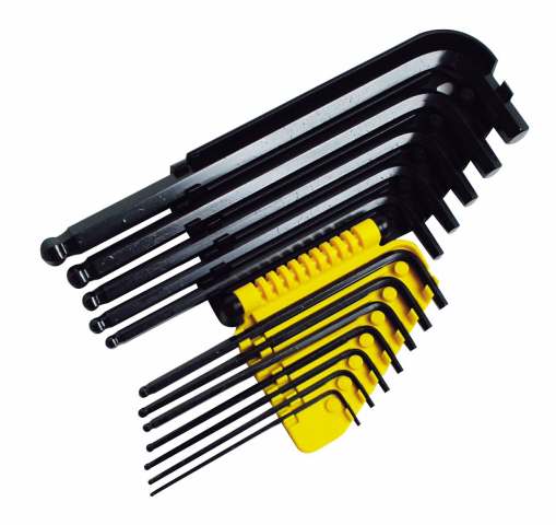Unbrakonøglesæt 12 stk (1/16-3/8) Plastdispenser [e]