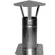 Galvaniseret Ventilationsskorsten Med 130mm Plade