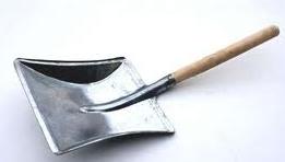 Dust Pan Short Wooden Handle