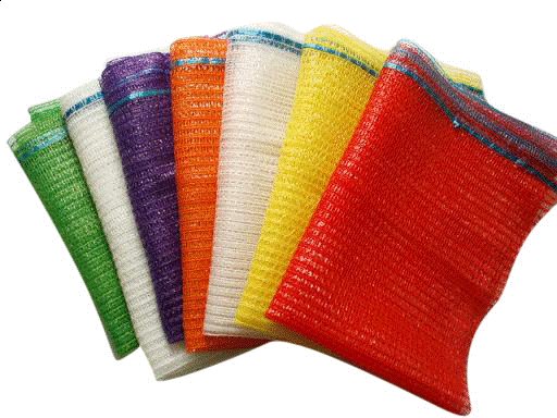Bolsa Raschel Com Cordão 50*78cm Laranja/verde