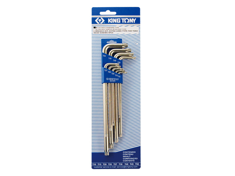 Set De 9 Chei Torx Extra Lungi T10 - T50