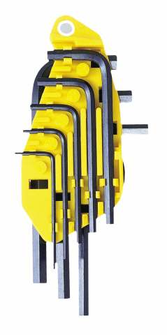 Unbrakonøglesæt 8 stk (1/16-1/4) Plastdispenser [e]
