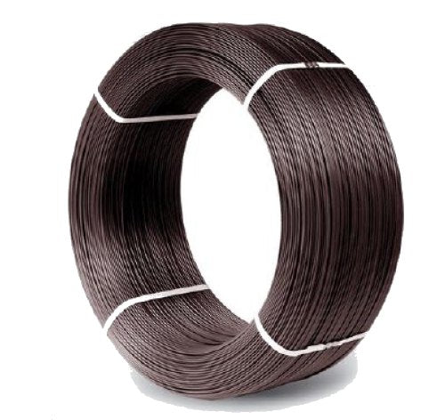 Pvc-belagd galvaniserad tråd 3,0*3,8mm Brun