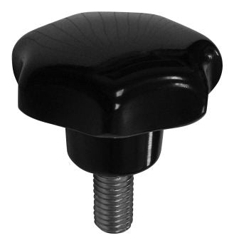 Maniglia in bachelite con perno nero M12*30mm
