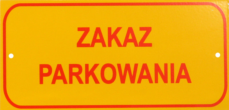 Small Board 10*20cm Ingen parkering
