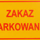 Small Board 10*20cm Ingen parkering