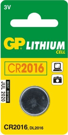 3v Cr2016 lítium gombelem