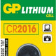 3v Cr2016 lítium gombelem