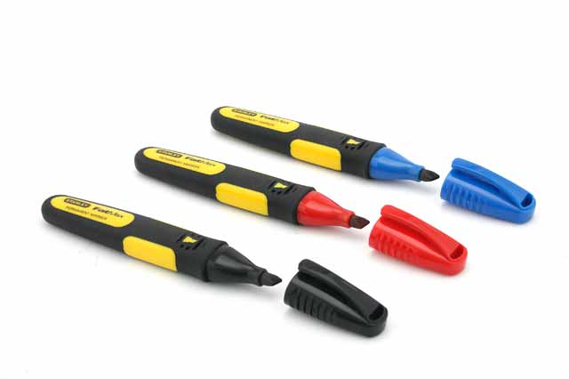 Marqueurs Fatmax 3 couleurs Stanley pointe large lot de 3