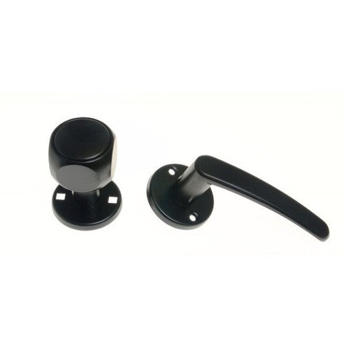Painted Split Black Knob-handle