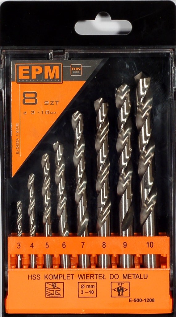 Set Burghie Hss Pentru Metal 3-10mm 8 Buc.