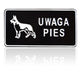 Board 15*29cm Attention Dog