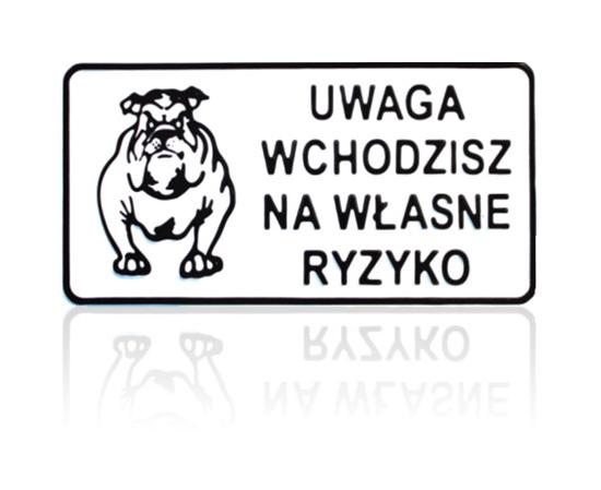 Tábla 15*29cm Figyelem, amit csak saját felelősségére léphet be