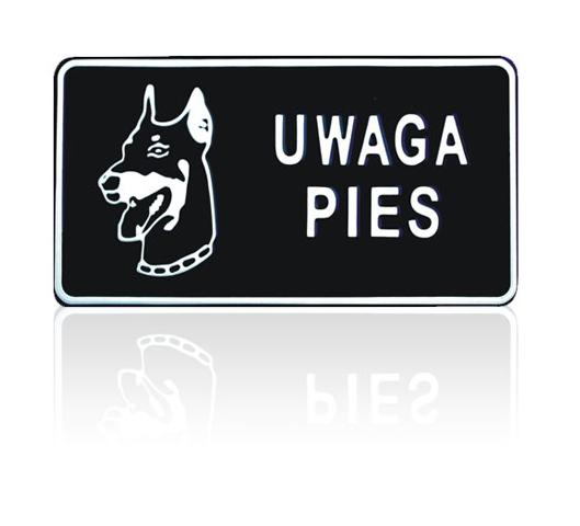 Board 15*29cm Attention Dog