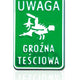 Tábla 15*20cm Figyelmeztetés: Veszélyes anyós