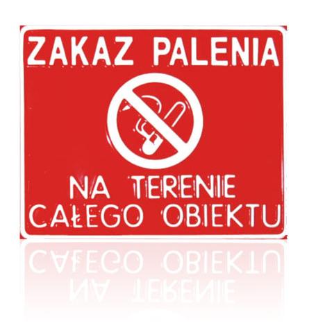 Board 23*29cm No Smoking In The Entire Facility