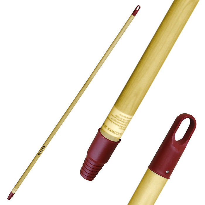 Brush Handle Threaded Cap 120cm Lacquered