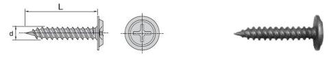 Phosphated Washer Head Screw 4.2*25mm