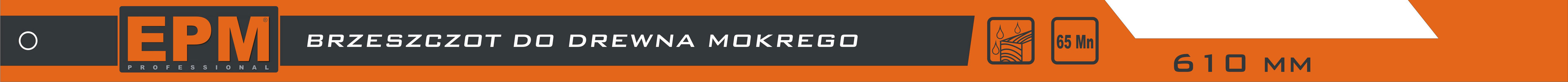 Brzeszczot kabłąkowy do mokrego drewna o średnicy 610 mm
