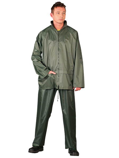 Rainproof Set Green Set Size M