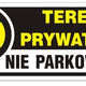 Matrica 23*10cm Privát terület! Ne parkolj!