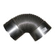 Coude de Ventilation Non Galvanisé 140mm